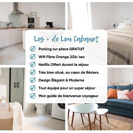 Lou Cabanot - Appartement Lumineux 3 Chambres - Parking Gratuit Béziers Buitenkant foto
